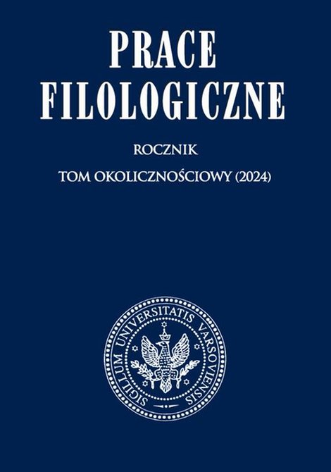 ebooki: Prace Filologiczne (2024) Tom okolicznościowy – ebook