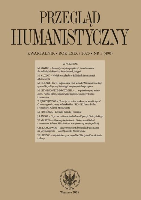 ebooki: Przegląd Humanistyczny 2025/3 (490) – ebook