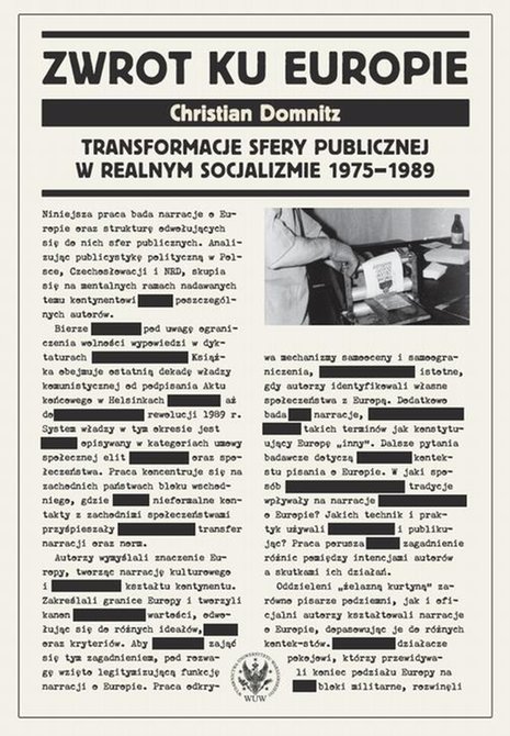 ebooki: Zwrot ku Europie: Transformacje sfery publicznej w realnym socjalizmie 1975-1989 – ebook