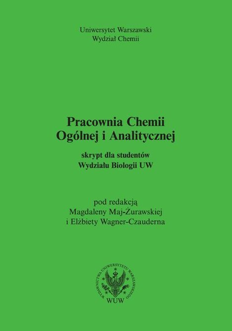 ebooki: Pracownia Chemii Ogólnej i Analitycznej: Skrypt dla studentów Wydziału Biologii UW – ebook