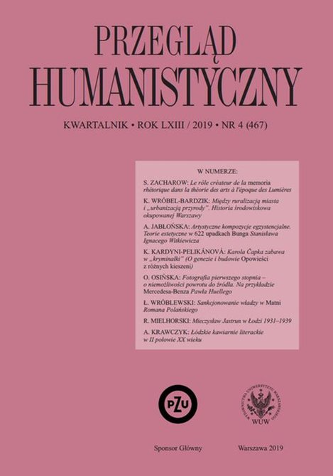ebooki: Przegląd Humanistyczny 2019/4 (467) – ebook