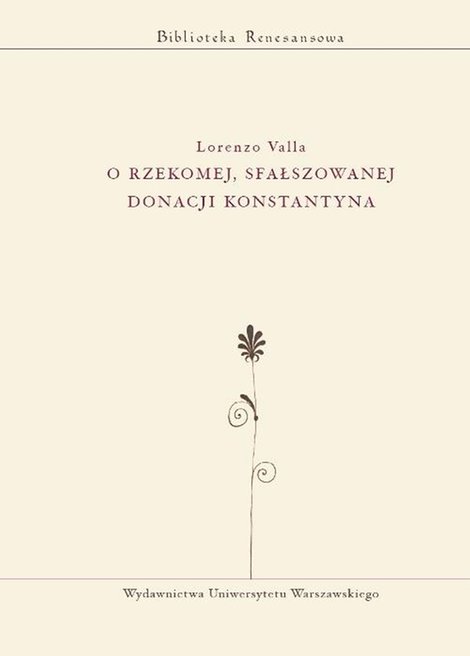 ebooki: O rzekomej, sfałszowanej donacji Konstantyna – ebook