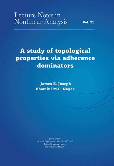 ebooki: A study of topological properties via adherence dominators – ebook