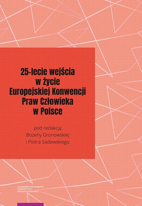 ebooki: 25-lecie wejścia w życie Europejskiej Konwencji Praw Człowieka w Polsce – ebook