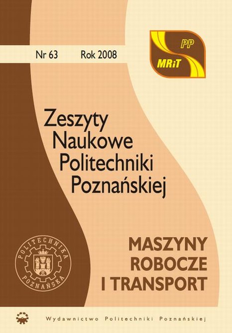ebooki: Maszyny Robocze i Transport 63/2008 – ebook