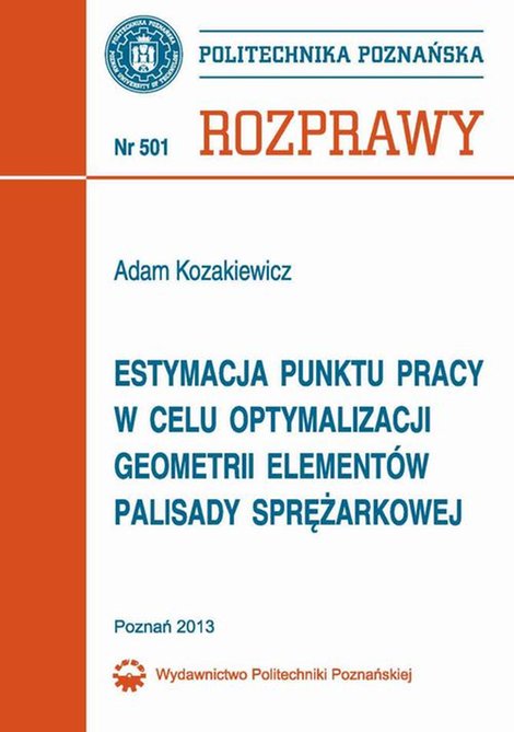 ebooki: Estymacja punktu pracy w celu optymalizacji geometrii elementów palisady sprężarkowej – ebook
