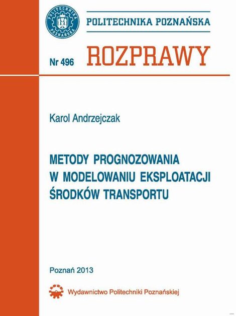 ebooki: Metody prognozowania w modelowaniu eksploatacji środków transportu – ebook