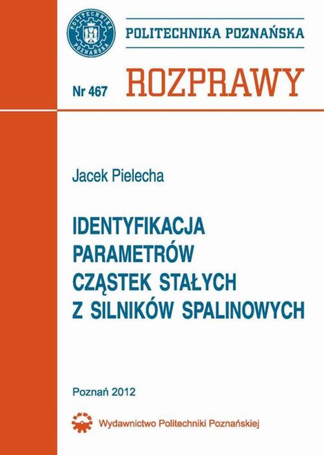 ebooki: Identyfikacja parametrów cząstek stałych z silników spalinowych – ebook
