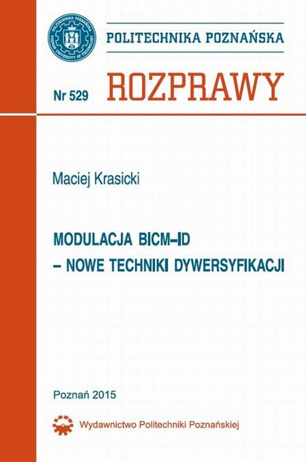 ebooki: Modulacja BICM-ID-Nowe Techniki Dywersyfikacji: Rozprawy Nr 529 – ebook