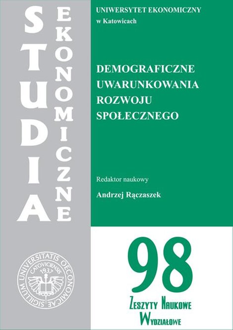 ebooki: Studia Ekonomiczne. Demograficzne uwarunkowania rozwoju społecznego. SE 98 – ebook