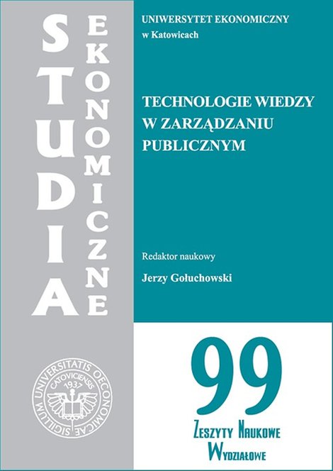 ebooki: Technologie wiedzy w zarządzaniu publicznym. SE 99 – ebook