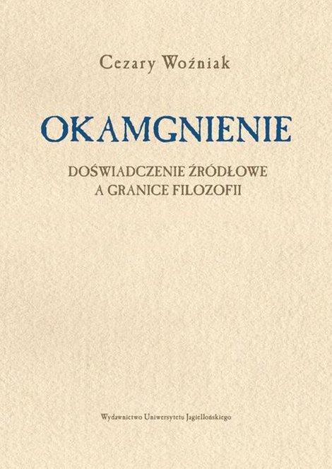 ebooki: Okamgnienie: Doświadczenie źródłowe a granice filozofii – ebook