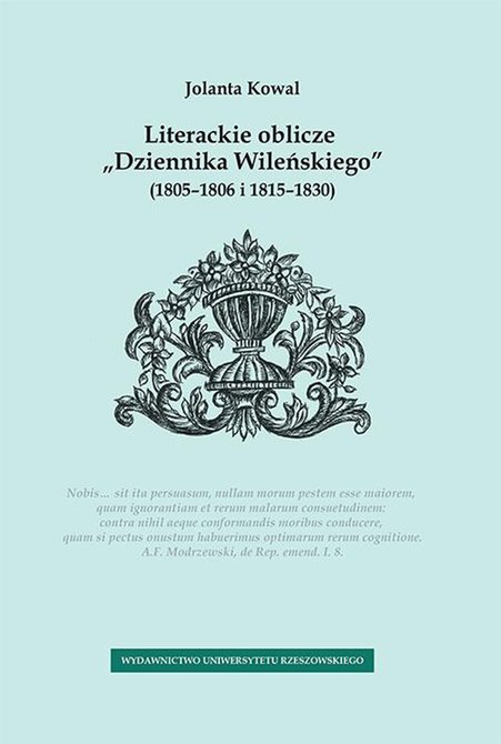 ebooki: Literackie oblicze „Dziennika Wileńskiego” (1805-1806 i 1815-1830) – ebook