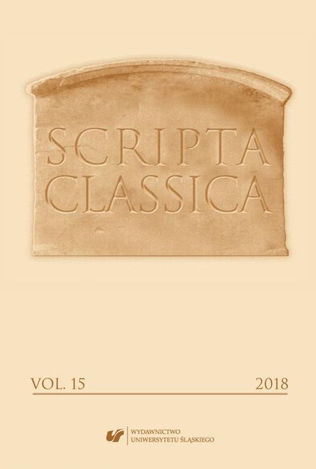 ebooki: Scripta Classica 2018. Vol. 15 – ebook