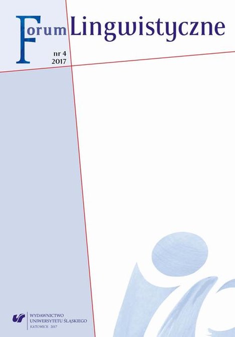 ebooki: Forum Lingwistyczne 2017, nr 4 – ebook