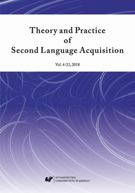 ebooki: Theory and Practice of Second Language Acquisition 2018. Vol. 4 (1) – ebook