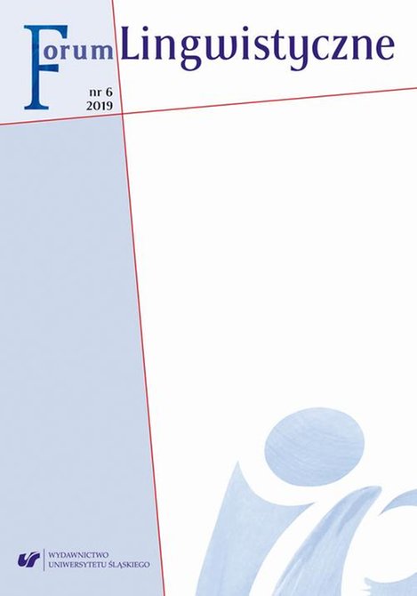 ebooki: Forum Lingwistyczne 2019, nr 6 – ebook