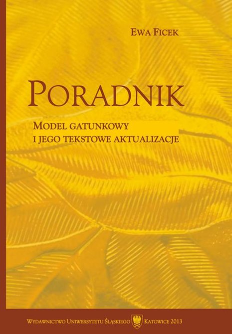 ebooki: Poradnik: Model gatunkowy i jego tekstowe aktualizacje – ebook
