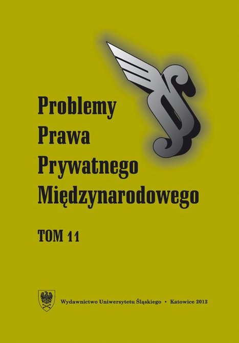 ebooki: Problemy Prawa Prywatnego Międzynarodowego. T. 11 – ebook
