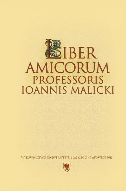 ebooki: Liber amicorum Professoris Ioannis Malicki – ebook
