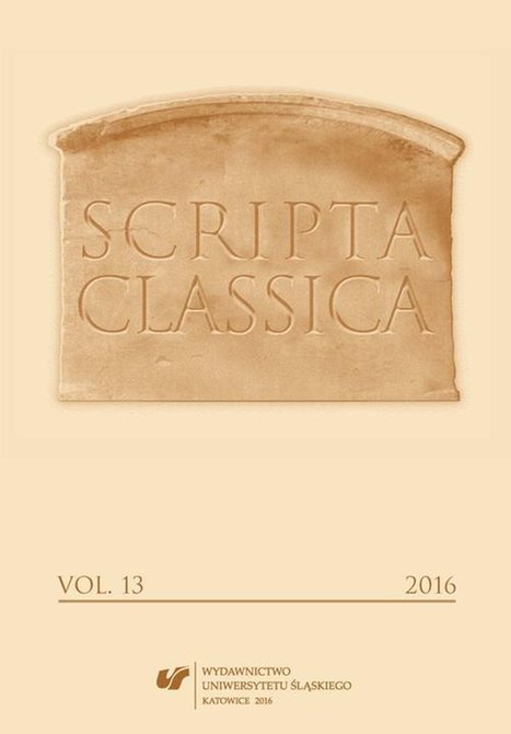 ebooki: Scripta Classica 2016. Vol. 13 – ebook