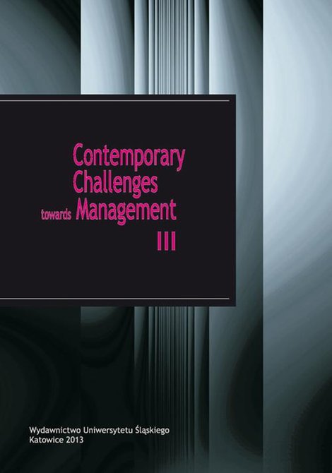 ebooki: Contemporary Challenges towards Management III – ebook