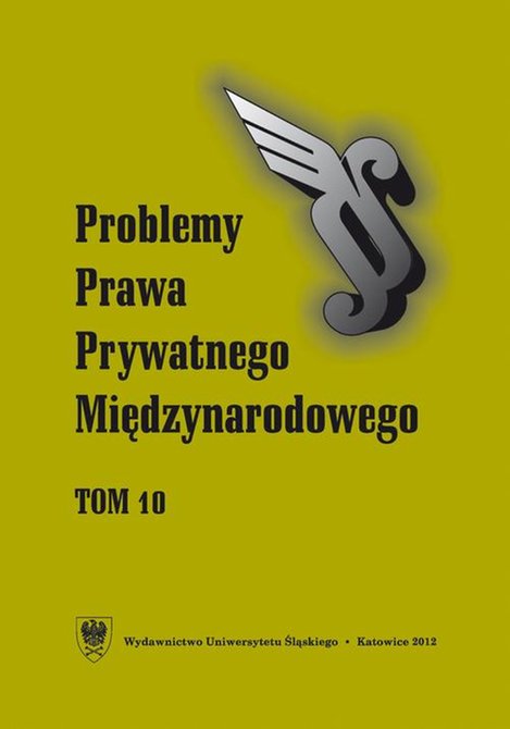 ebooki: Problemy Prawa Prywatnego Międzynarodowego. T. 10 – ebook