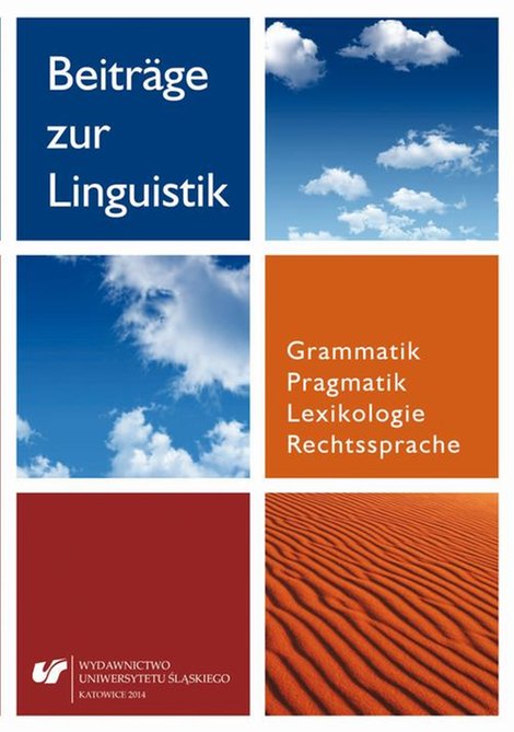 ebooki: Beiträge zur Linguistik. Grammatik - Pragmatik - Lexikologie - Rechtssprache – ebook