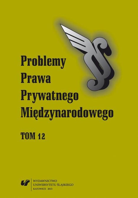ebooki: Problemy Prawa Prywatnego Międzynarodowego. T. 12 – ebook