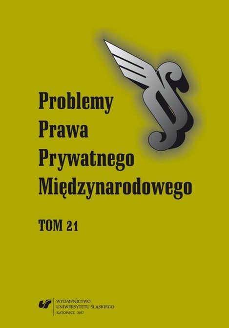 ebooki: Problemy Prawa Prywatnego Międzynarodowego. T. 21 – ebook