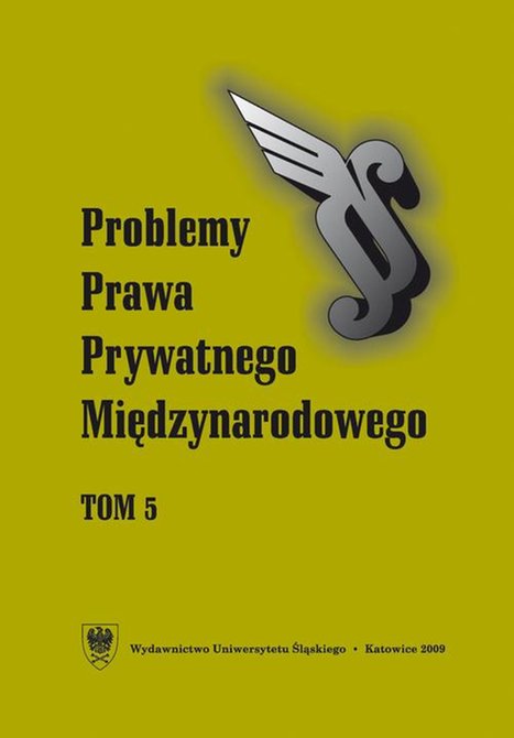 ebooki: Problemy Prawa Prywatnego Międzynarodowego. T. 5 – ebook