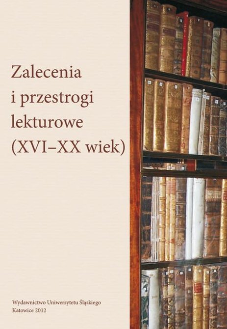 ebooki: Zalecenia i przestrogi lekturowe (XVI-XX wiek) – ebook