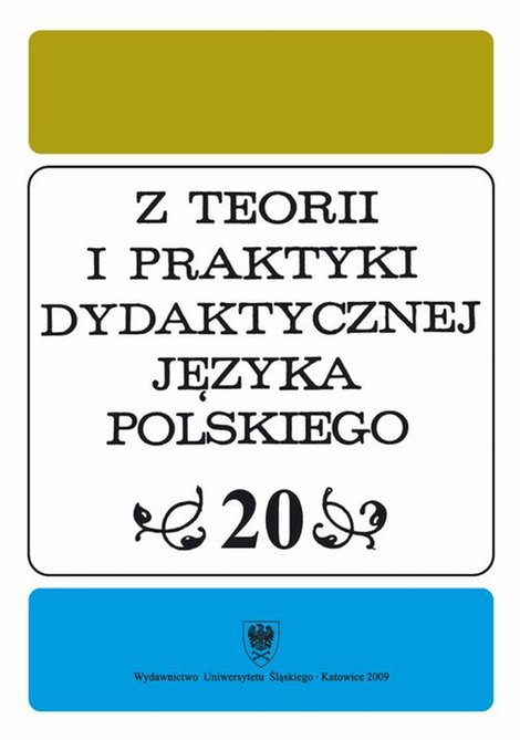 ebooki: Z Teorii i Praktyki Dydaktycznej Języka Polskiego. T. 20 – ebook