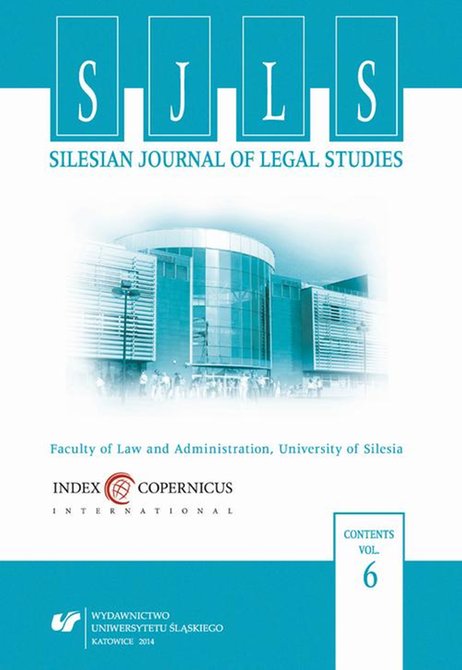 ebooki: Silesian Journal of Legal Studies. Vol. 6 – ebook