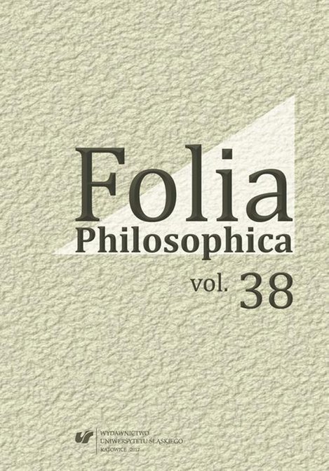 ebooki: Folia Philosophica. Vol. 38 – ebook