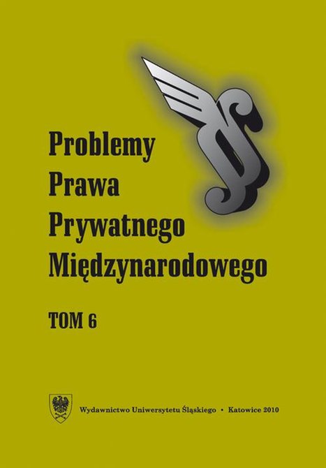 ebooki: Problemy Prawa Prywatnego Międzynarodowego. T. 6 – ebook