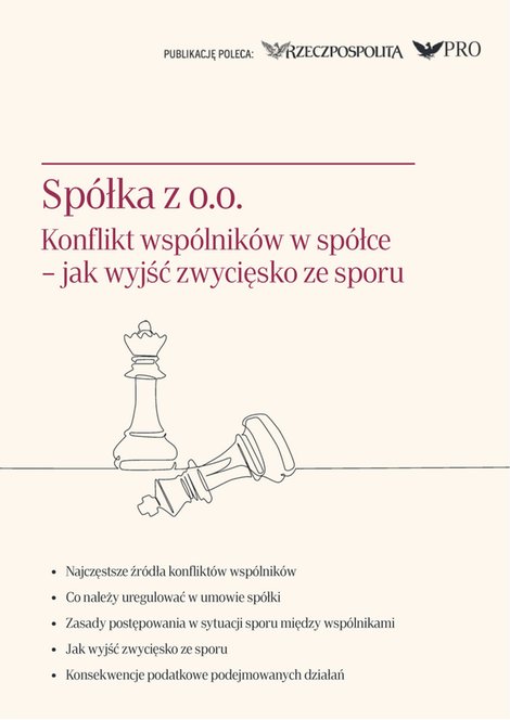 ebooki: Spółka z o.o. Konflikt wspólników w spółce - jak wyjść zwycięsko ze sporu – ebook