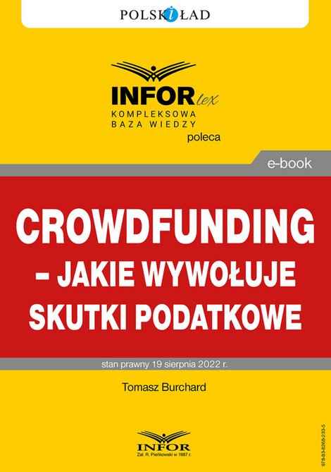 ebooki: Crowdfunding - jakie wywołuje skutki podatkowe – ebooki