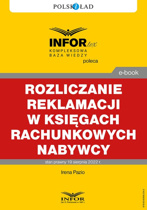 ebooki: Rozliczanie reklamacji w księgach rachunkowych nabywcy – ebooki
