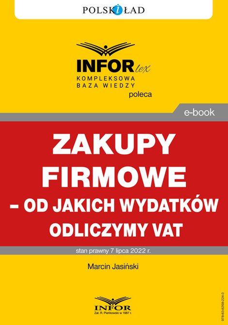 ebooki: Zakupy firmowe - od jakich wydatków odliczymy VAT – ebooki