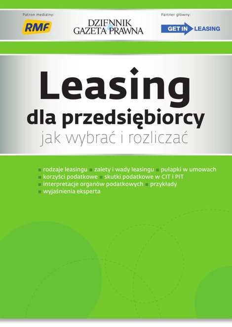 ebooki: Leasing dla przedsiębiorcy jak wybrać i rozliczać – ebooki