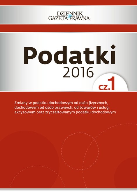 ebooki: Podatki 2016 cz. 1 – ebooki