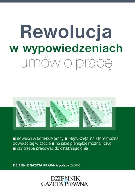ebooki: Rewolucja w wypowiedzeniach umów o pracę – ebooki