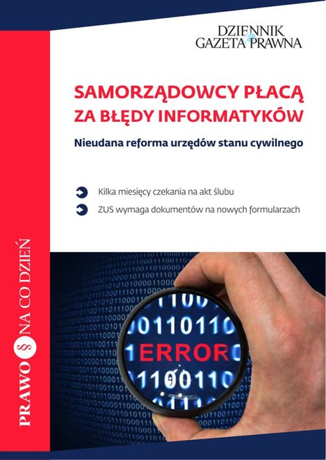 ebooki: Samorządowcy płacą za błędy informatyków – ebooki