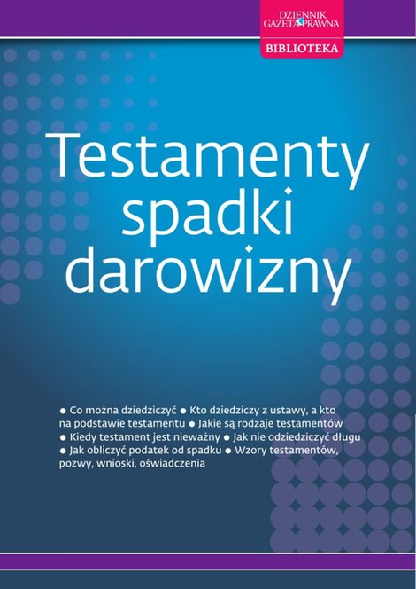 ebooki: Testamenty, spadki, darowizny – ebooki