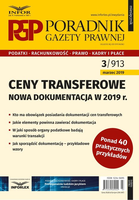 ebooki: Ceny transferowe - dokumentacja w 2019 r. – ebook