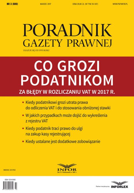ebooki: Co grozi podatnikom za błędy w rozliczaniu VAT w 2017 r. (PGP 3/2017) – ebook