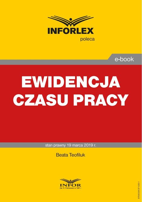 ebooki: Ewidencja czasu pracy – ebook