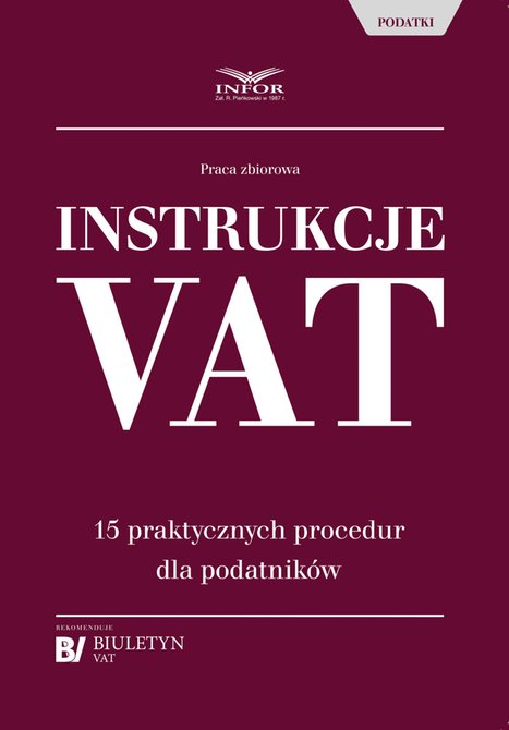 ebooki: Instrukcje VAT. 15 praktycznych procedur dla podatników – ebook