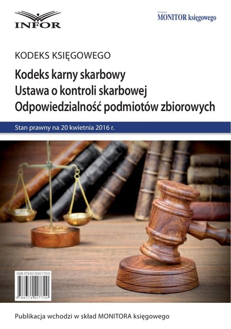 ebooki: Kodeks karny skarbowy Ustawa o kontroli skarbowej Odpowiedzialność podmiotów zbiorowych – ebook